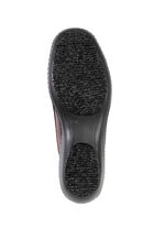 ELENA EDEN Slipper aus teilweise krokogepr&auml;gtem, schattiertem Nappaleder BURGUND