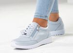 ELENA EDEN, komfortable Damen-Sneaker, Weite G, mit herausnehmbarem Fu&szlig;bett BLEU