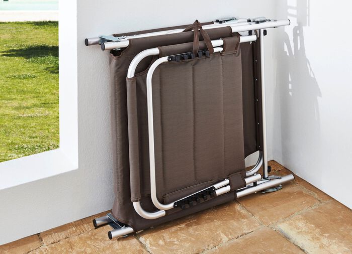 XXL-Gartenliege mit 4-fach verstellbarem Kopfteil 