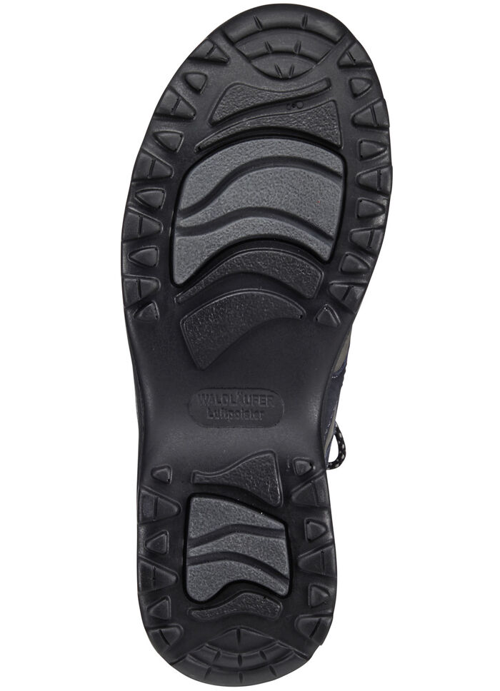 Waldläufer, sportliche Damen-Schnürschuhe, Weite H, mit herausnehmbarem Fußbett MARINE-GRAU