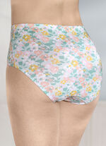 Viererpack Slips mit buntem Floraldessin 