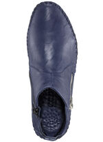 Gemini, bequeme Damen-Stiefeletten, Weite G, mit herausnehmbarem Fu&szlig;bett BLAU