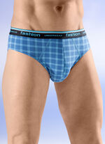 Viererpack Slips mit Karodessin 