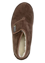 Stiefelette aus Veloursmaterial mit Klettverschluss BRAUN