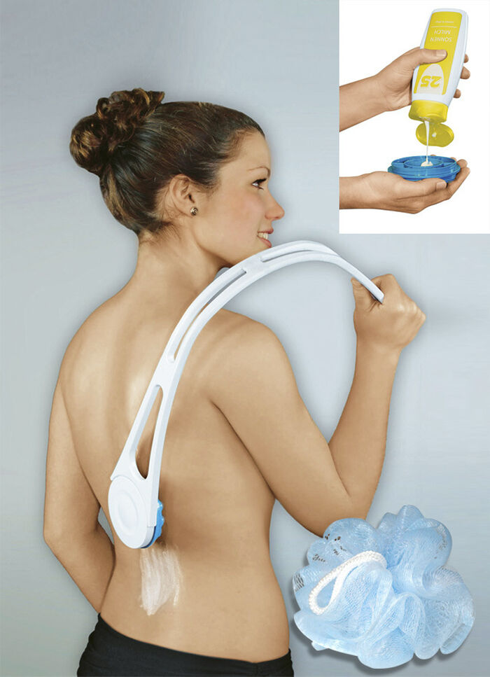 Rückencremer Inkl. Duschschwamm 