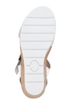 ELENA EDEN, bequeme Damen-Sandaletten, Weite H, mit herausnehmbarem Fußbett WEISS