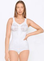 Susa Hosenkorselett mit Vorderreißverschluss WEISS