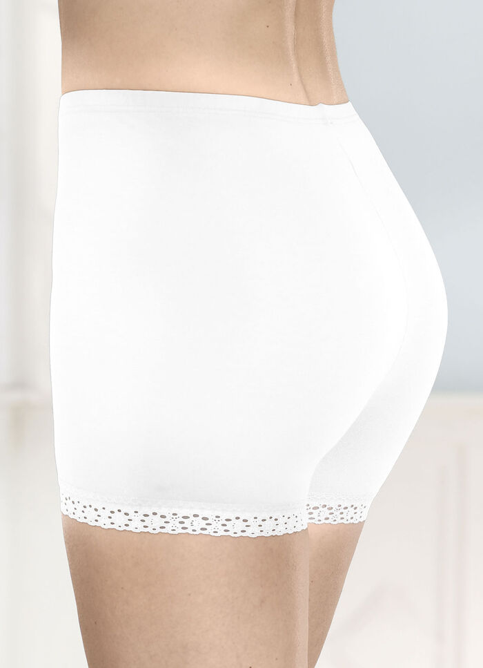 Dreierpack Pants mit Elastikspitze an den Beinabschlüssen 