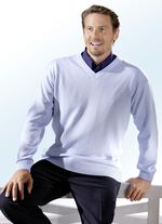 Herrlicher Pullover mit V-Ausschnitt in 5 Farben BLEU