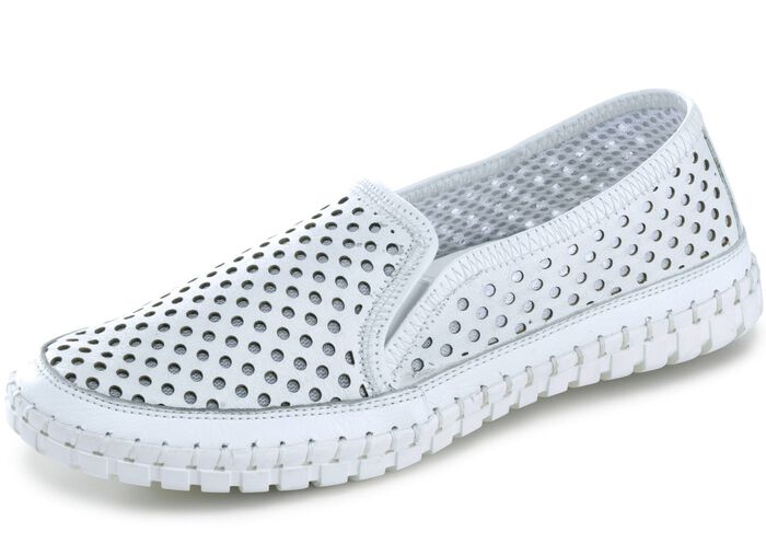 Gemini Slipper mit sommerlich perforiertem Rind-Nappaleder 