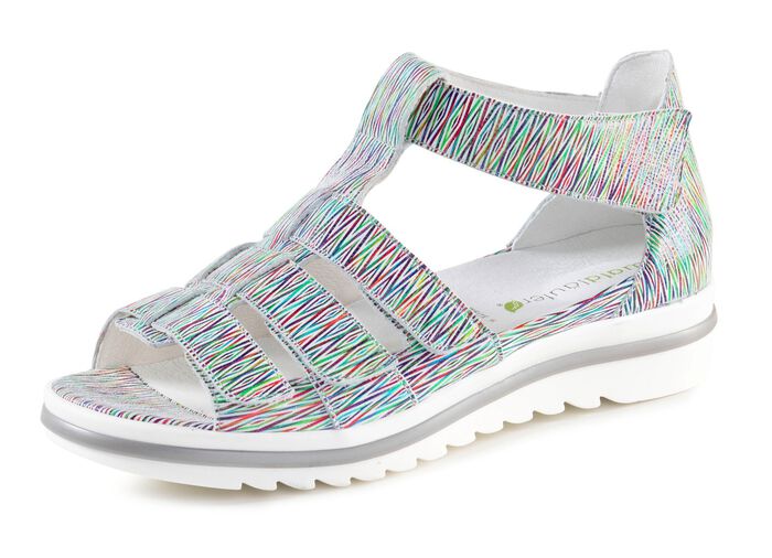 Waldl&auml;ufer, bequeme Damen-Sandalen, Weite H, mit herausnehmbarem Fu&szlig;bett 