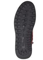 Waldl&auml;ufer Schn&uuml;r-Stiefelette aus edlem, krokogepr&auml;gtem Lackleder ROT