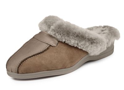 ELENA EDEN Pantoffel mit echtem Lammfellfutter 