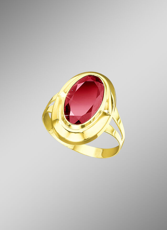 Damenring mit echt Granat 