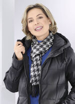 Schal mit Hahnentritt-Dessin 