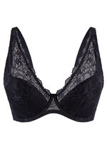 LingaDore Bügel-BH mit zarter Elastikspitze SCHWARZ