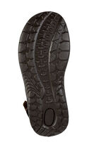 GINO GALANTE, komfortable Herren-Trekkingsandalen, aus Leder BRAUN