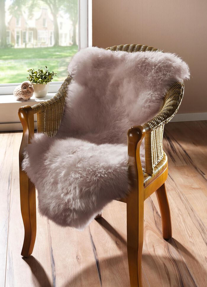 Fellvorleger aus flauschig weichem Kunstfell TAUPE