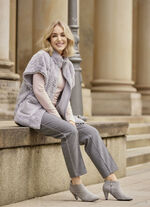 Weste in Zopfmuster-Optik 