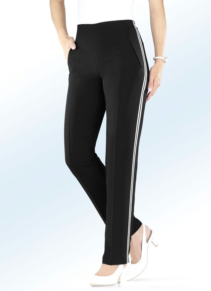 Hose mit angesagtem Zierband  