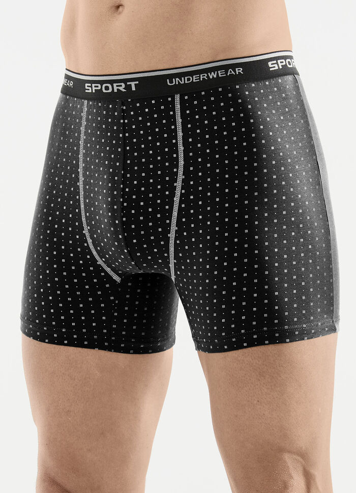 Dreierpack Pants mit Alloverdessin 