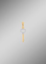 Schl&uuml;ssel-Anh&auml;nger mit 14 Diamanten 