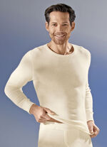 Schlupfjacke, langarm, mit Angora, in Ecru 