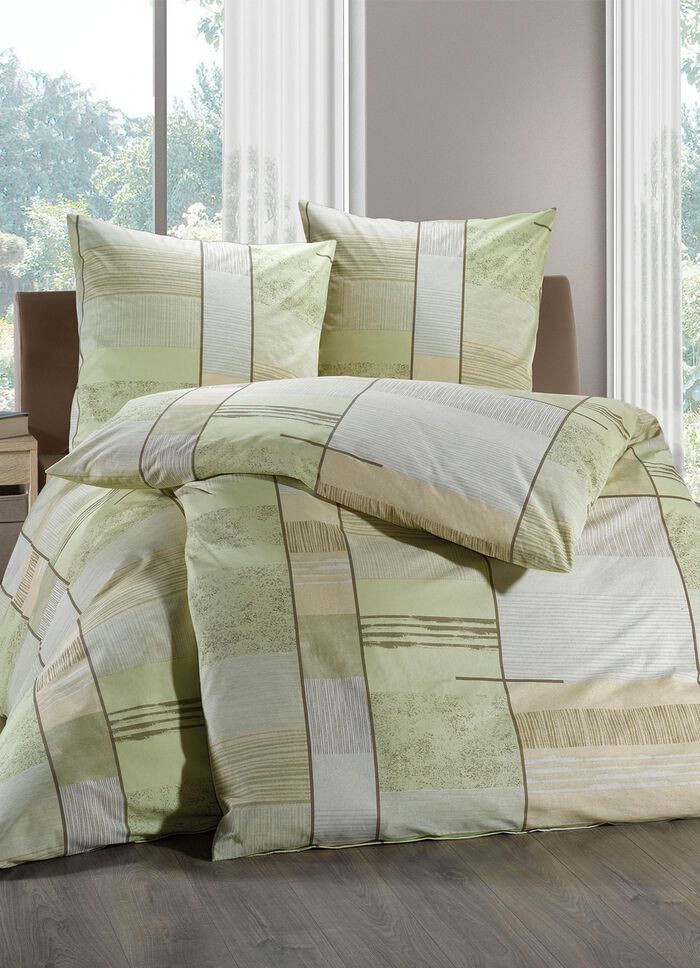 Bettw&auml;sche-Garnitur mit Rei&szlig;verschluss 