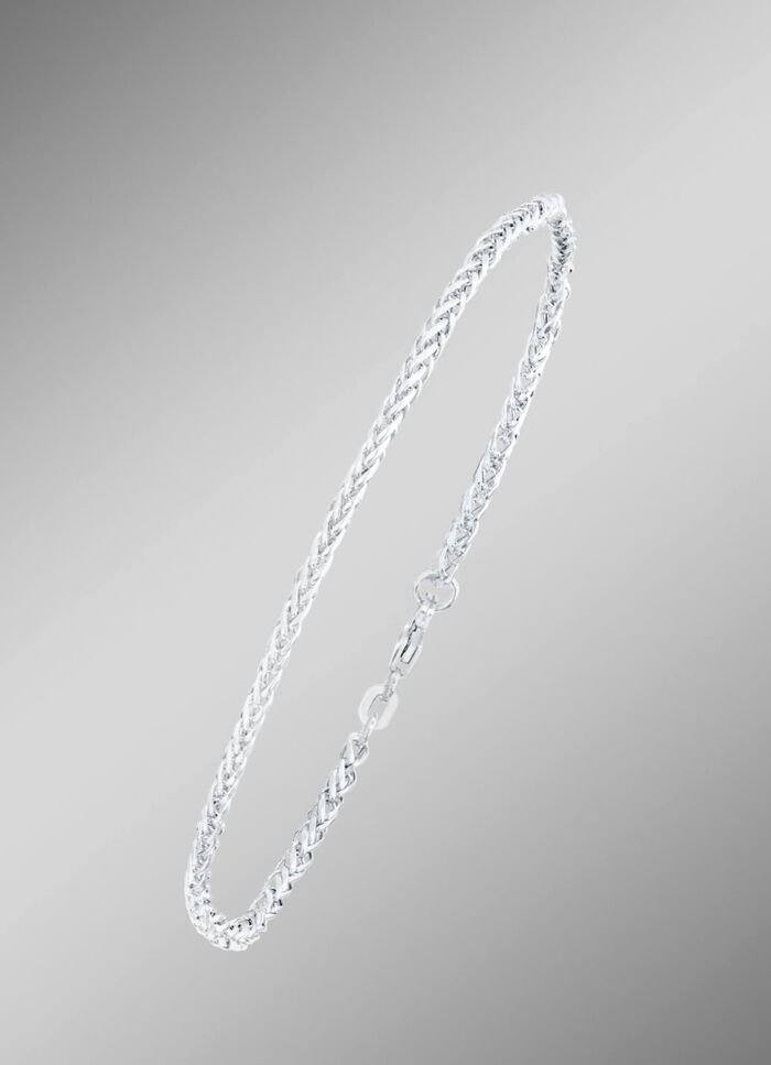 Zopfketten-Armband mit Karabiner 