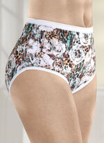 Laurina Dreierpack Slips mit farbbrillantem Digitaldruck 