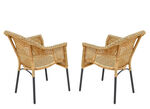 Ravenna 2er-Set Gartensessel NATUR
