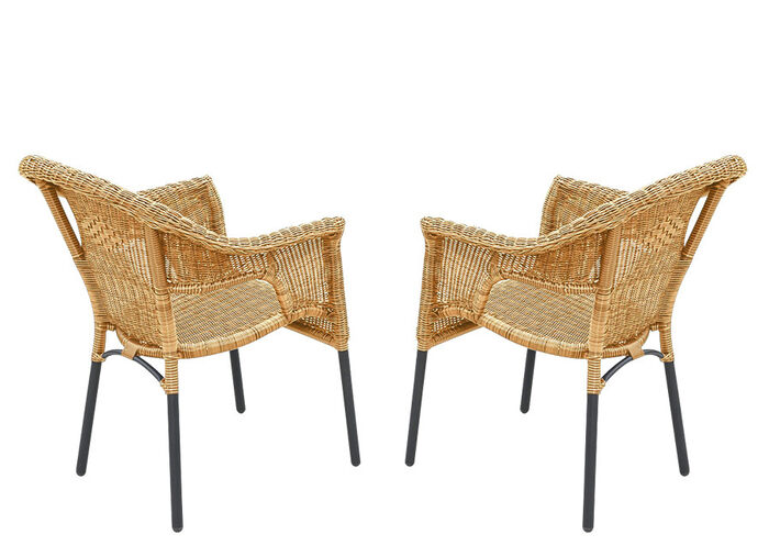 Ravenna 2er-Set Gartensessel NATUR