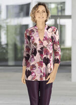 Shirt-Tunika mit hübscher Zierfalte 