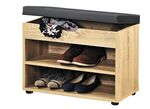 Schuhbank mit Sitzkissen EICHE SONOMA