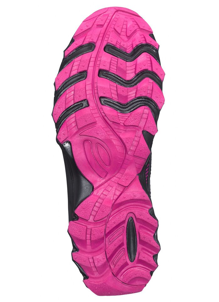 Sneaker mit Schnellschn&uuml;rsystem SCHWARZ-PINK