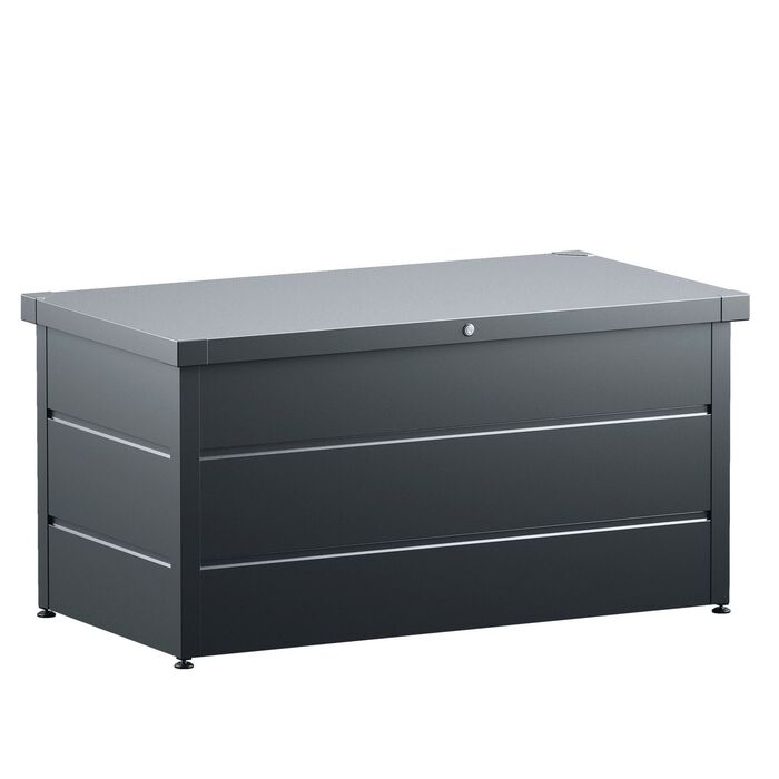 Hochwertige Gartentruhe aus Stahlblech 