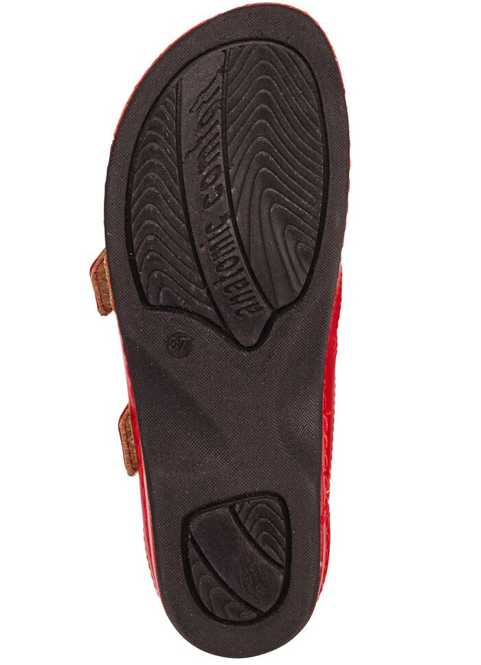 ELENA EDEN, bequeme Damen-Pantoletten, Weite G, mit Klettverschluss 