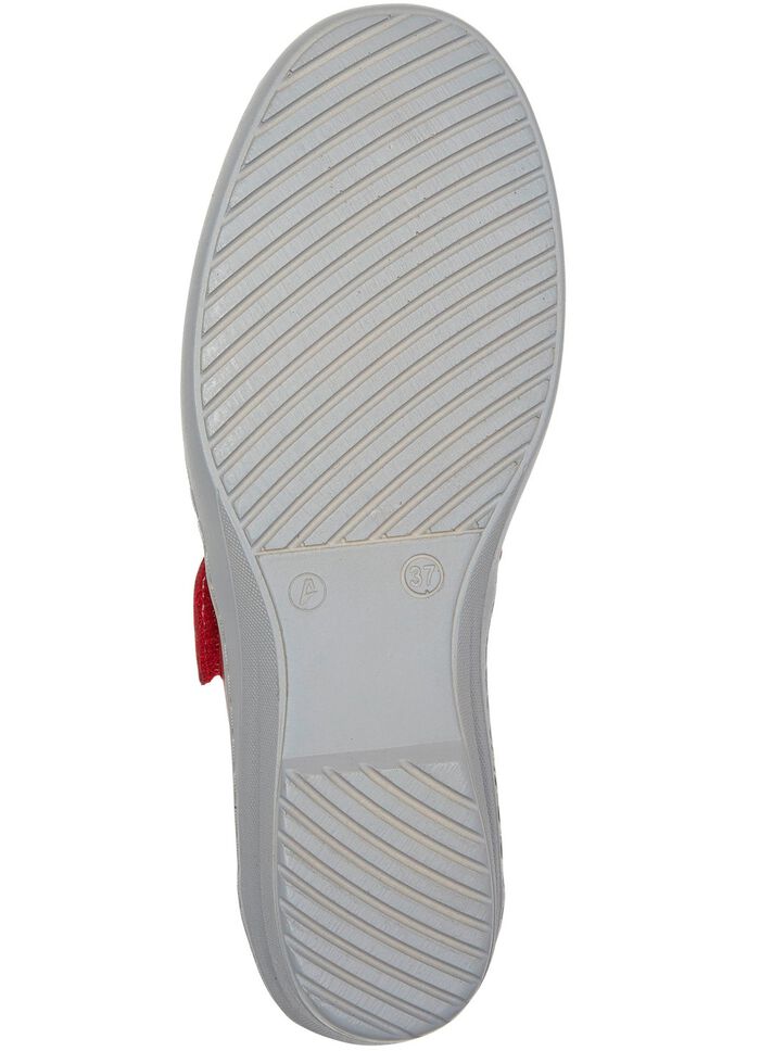 Gemini Slipper aus weichem Rindleder ROT