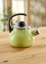 Traditionelle Kr&uuml;ger-Emaille-Serie Juist aus Stahl-Emaille GR&Uuml;N