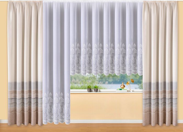 Tolle &Uuml;bergardine mit geradem Abschluss 