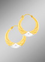 Schlichte Creolen aus Gold 