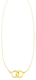 In schönem Design: Halskette mit 2 Ringen 