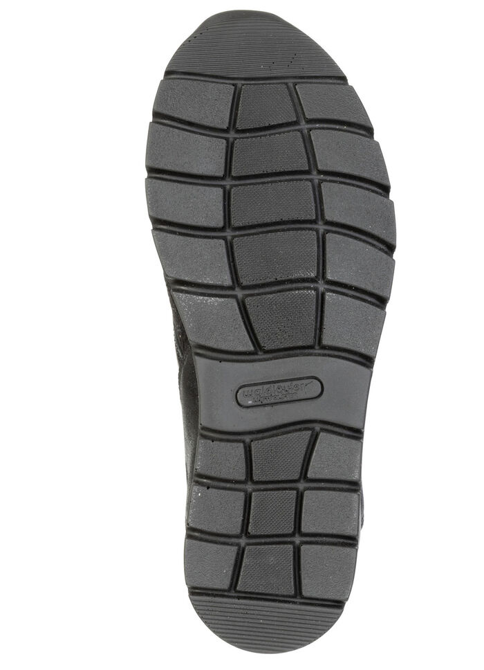 Waldläufer, bequeme Damen-Sneaker, Weite K, mit herausnehmbarem Fußbett SCHWARZ