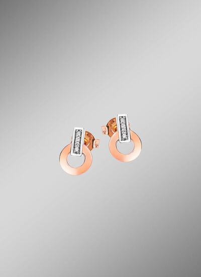 Moderne Ohrstecker mit 8 Brillanten 