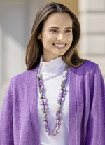 Handgefertigte Halskette mit Holzperlen 