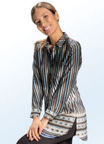 Longbluse mit sch&ouml;nem Bord&uuml;ren- und Inkjet-Druck 