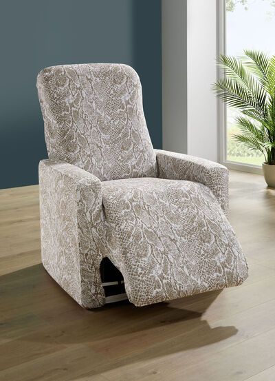 Pflegeleichte Stretchbezüge in Schlangenoptik 