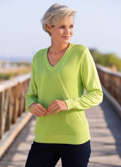 Pullover mit Strukturmix 