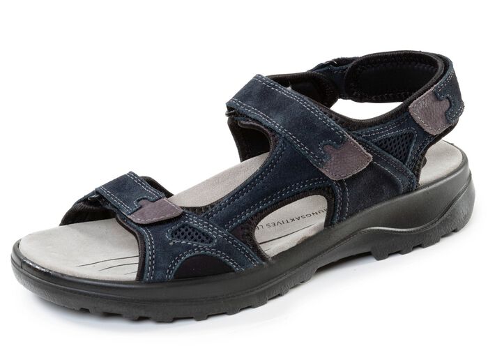 Sportliche Herren-Trekkingsandalen, Weite H, mit Klettverschluss 