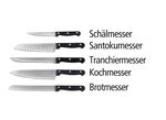 Messerblock, 6-teilig, mit 5 Messern 